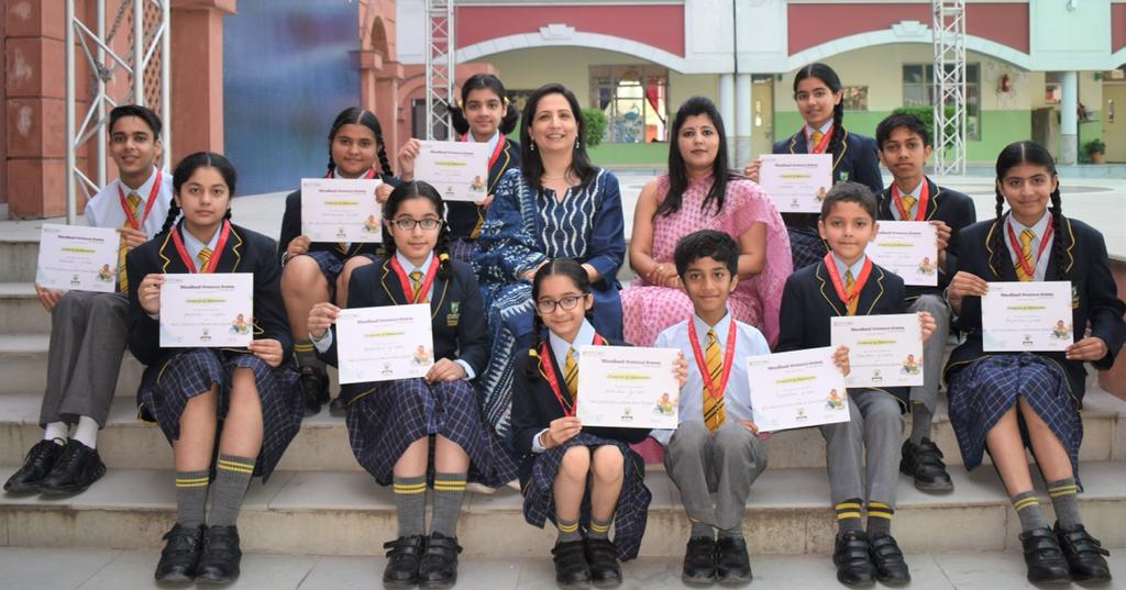 03 Medals of Distinction and 14 Gold Medals of Excellence in Science Olympiad Foundation (SOF) – National Science Olympiad