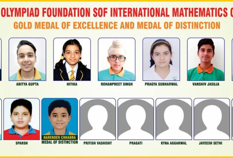 14 Woodlanders Bagged Medal of Excellence and 01 Woodlanders Bagged Medal of Distinction in SOF National Mathematics Olympiad