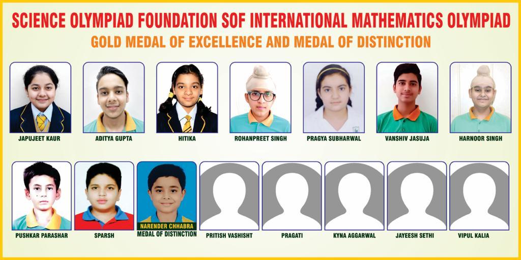 14 Woodlanders Bagged Medal of Excellence and 01 Woodlanders Bagged Medal of Distinction in SOF National Mathematics Olympiad