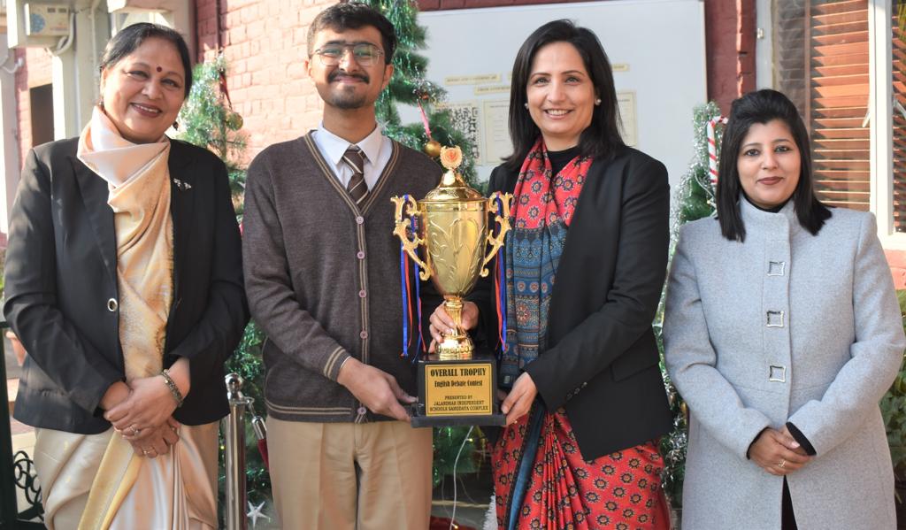 Overall Trophy and 1st Position in Jalandhar Sahodaya English Debate Competition